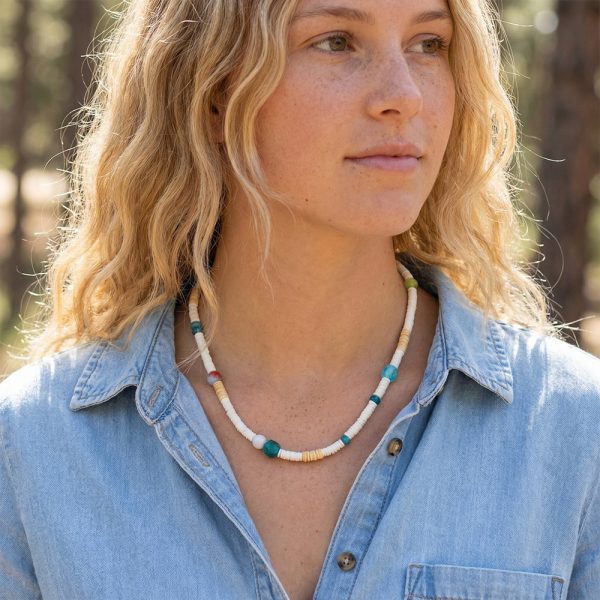 Bohemian colorful natural stone bracelet beads, natural stone chip beaded necklace