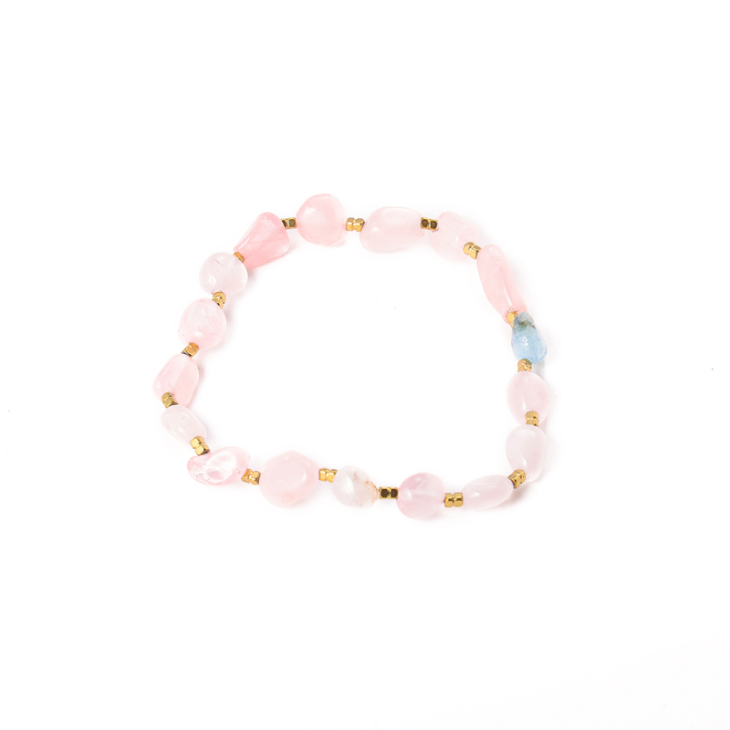 Healing Rose Quartz Natural Stone Beaded Bracelet, Energy Stone Bracelet - Image 7